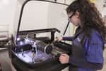 ProtoMAX student washing aluminum parts
