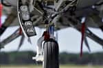Image of fighter jet wheel