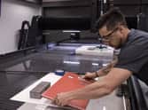 Image of OMAX waterjet employee