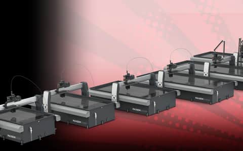 Family of MAXIEM waterjet cutting tables