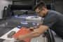 Operator removing composite material from OptiMAX 60X