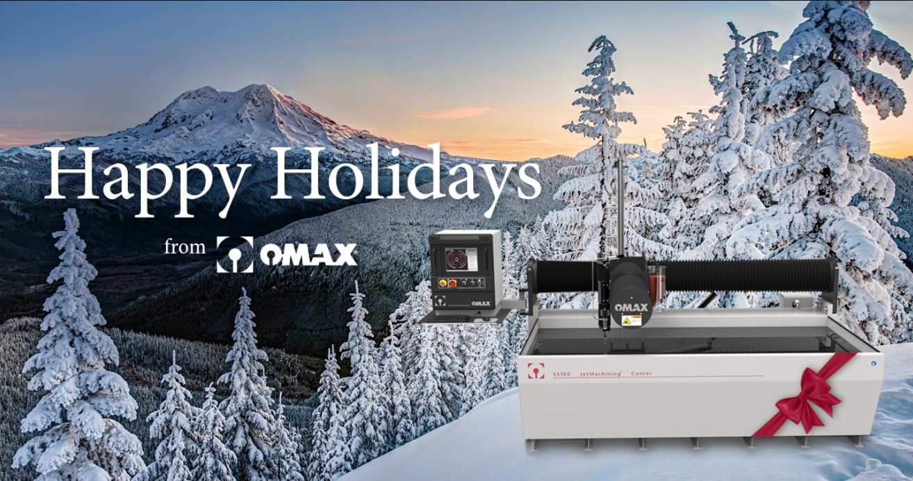 image of a holiday card from OMAX