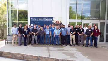 Image of the attendees for the shipbuilding symposium