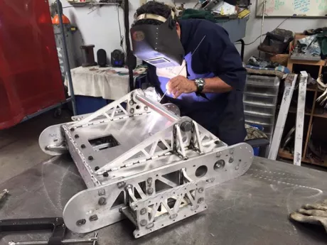 Building a battle bot with water jet cut parts