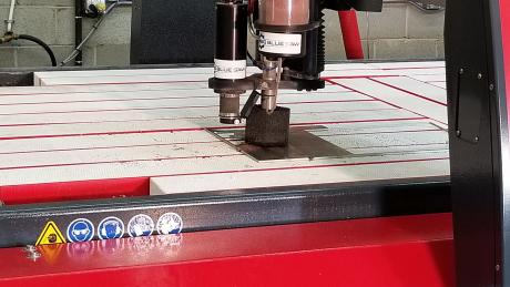 using waterjet for Big Blue Saw