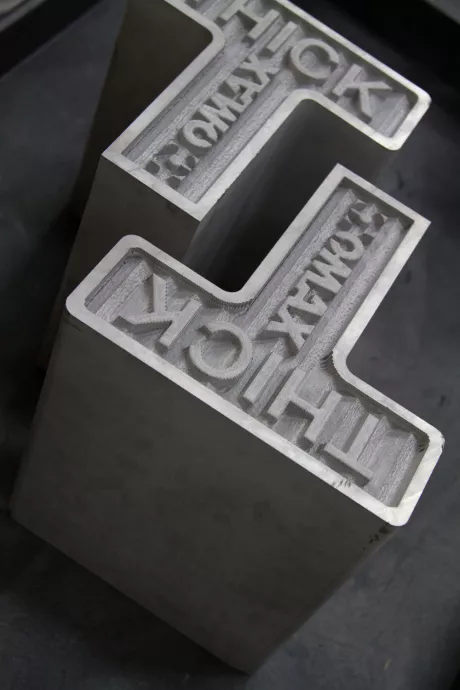 11 inch thick aluminum cut with waterjet