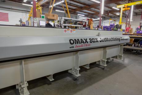80x water jet cutter waterjet being built