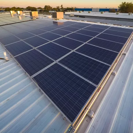 The owners of Creedbilt, Inc. have joined the leaders of some of the brightest, most competitive companies in America by choosing to power their business using solar energy. Creedbilt, a family-owned custom fabrication shop in Glendale, Arizona, specializes in manufacturing custom truck bodies, hauler beds, flatbeds, and truck accessories. The full service shop runs press brakes, a ¼” x 12’ shear, bandsaws, tubing benders, a sheet metal roller, pneumatic tapping machine, hydraulic punch, welders, and an ab