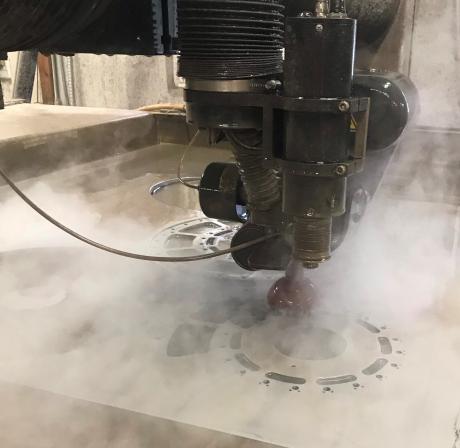 Waterjet cutting at CTS